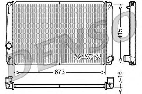 DRM50051 Denso radiador de esfriamento de motor