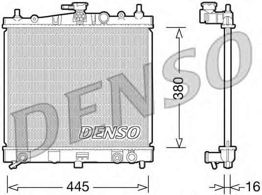 DRM46036 Denso radiador de esfriamento de motor