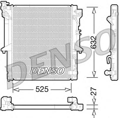 DRM45035 Denso radiador de esfriamento de motor