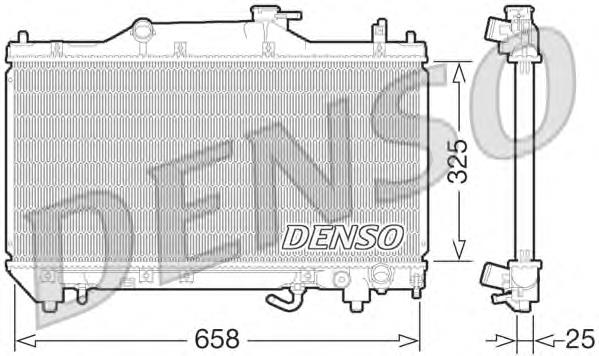 DRM50067 Denso radiador de esfriamento de motor