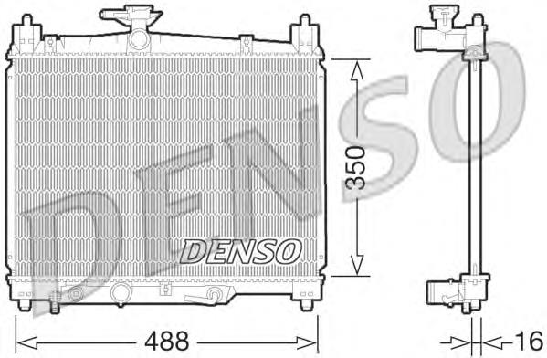 DRM50066 Denso radiador de esfriamento de motor