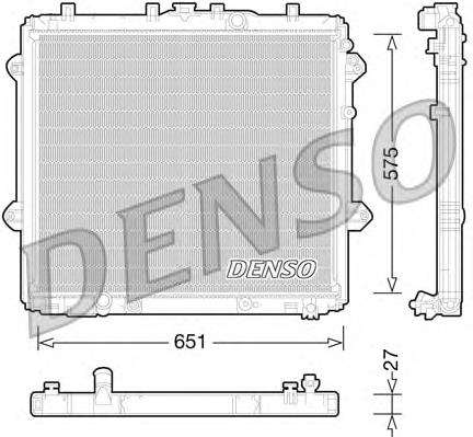 DRM50060 Denso radiador de esfriamento de motor