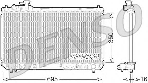 DRM50061 Denso radiador de esfriamento de motor