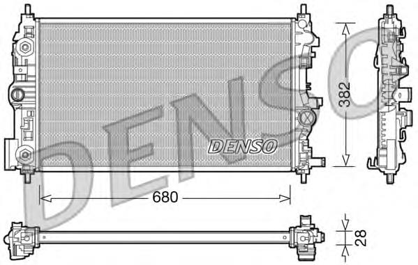 DRM20079 Denso radiador de esfriamento de motor