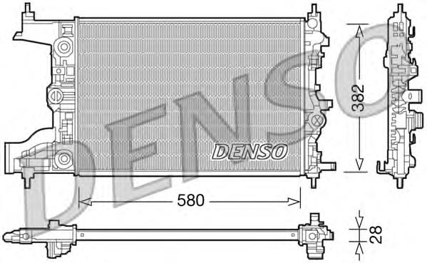 Radiador de esfriamento de motor DRM20097 Denso