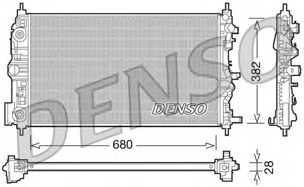 13267667 General Motors radiador de esfriamento de motor