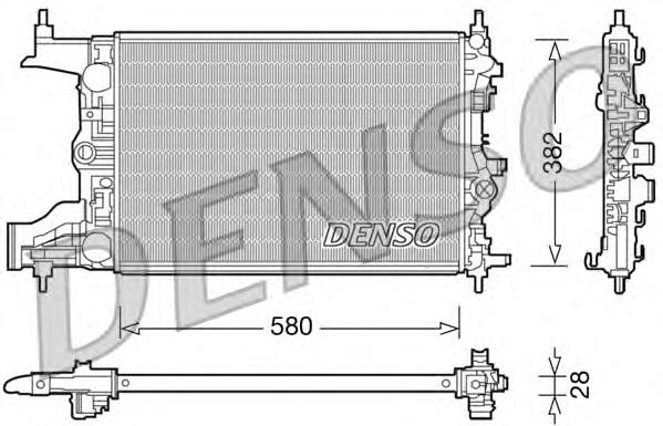 DRM20098 Denso radiador de esfriamento de motor