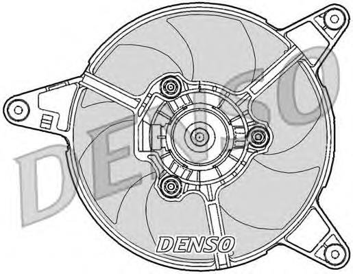 Ventilador elétrico de esfriamento montado (motor + roda de aletas) DER09090 Denso