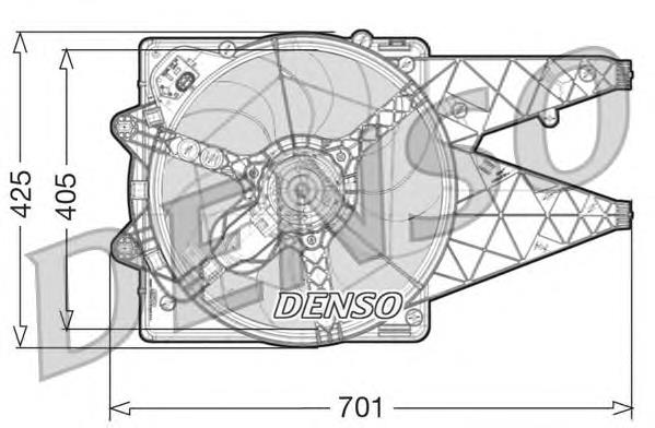 77647224 Kemp difusor do radiador de esfriamento, montado com motor e roda de aletas