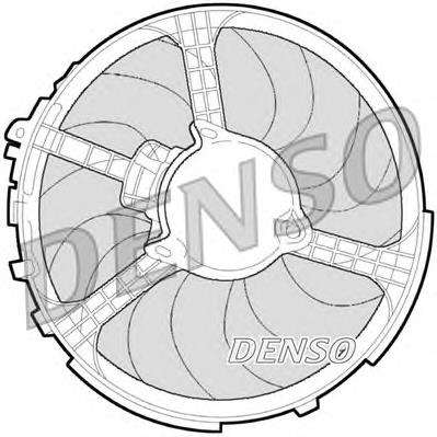 DER09062 Denso ventilador elétrico de esfriamento montado (motor + roda de aletas)