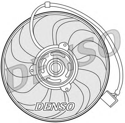DER27001 Denso ventilador elétrico de esfriamento montado (motor + roda de aletas)