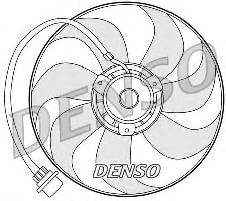 DER32001 Denso ventilador elétrico de esfriamento montado (motor + roda de aletas)
