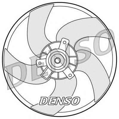 DER21011 Denso ventilador elétrico de esfriamento montado (motor + roda de aletas)