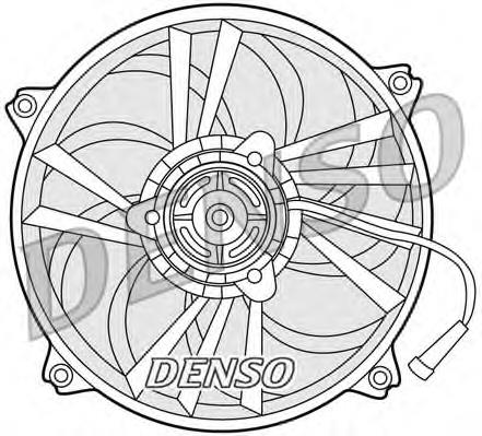 DER21014 Denso ventilador elétrico de esfriamento montado (motor + roda de aletas)