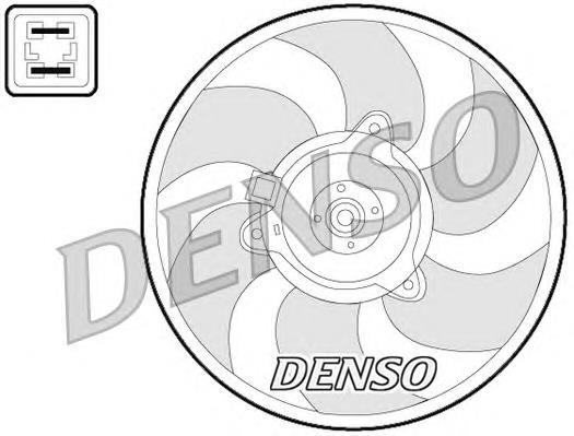 DER07008 Denso motor de ventilador do sistema de esfriamento