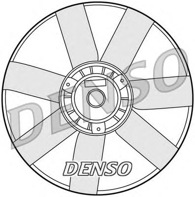 DER32005 Denso ventilador elétrico de esfriamento montado (motor + roda de aletas)