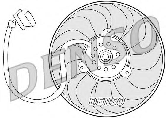 DER32004 Denso ventilador elétrico de esfriamento montado (motor + roda de aletas direito)