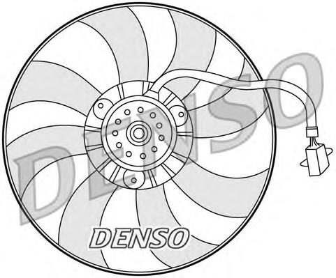 DER32007 Denso ventilador elétrico de esfriamento montado (motor + roda de aletas)