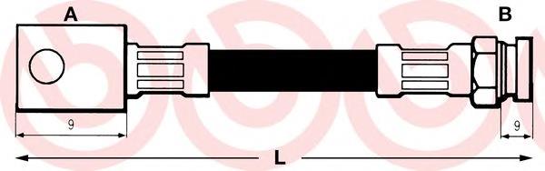 Задний тормозной шланг T85032 Brembo