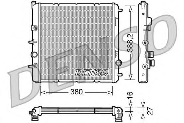 DRM07003 Denso radiador de esfriamento de motor