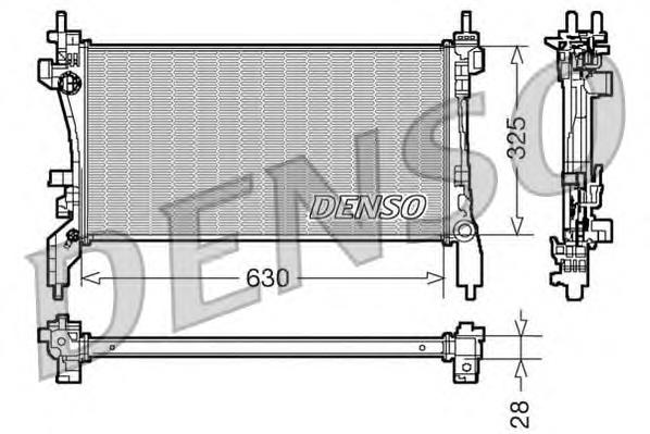 DRM07041 Denso radiador de esfriamento de motor