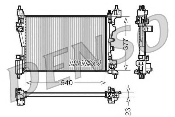 DRM07042 Denso radiador de esfriamento de motor