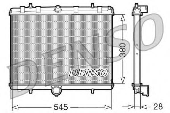 DRM07060 Denso radiador de esfriamento de motor