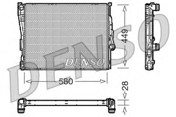 DRM05069 Denso radiador de esfriamento de motor