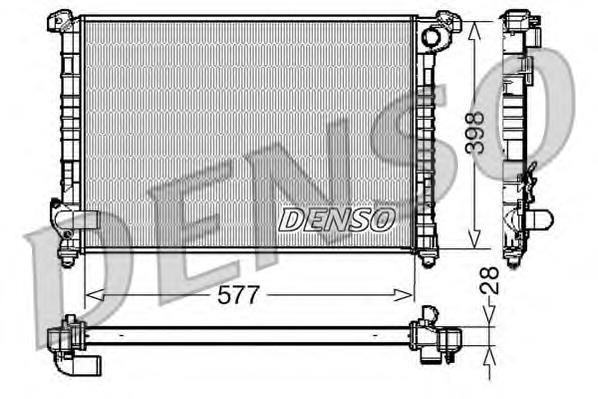 DRM05100 Denso radiador de esfriamento de motor