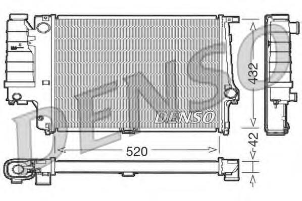 Radiador de esfriamento de motor DRM05064 Denso