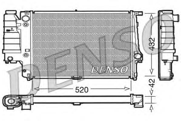 Radiador de esfriamento de motor DRM05065 Denso
