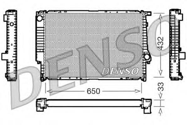 Radiador de esfriamento de motor DRM05066 Denso