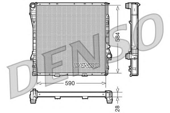 DRM05116 Denso radiador de esfriamento de motor