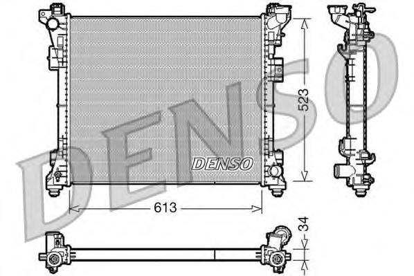 Радиатор охлаждения двигателя Denso DRM06006 цена, от 212.09 USD