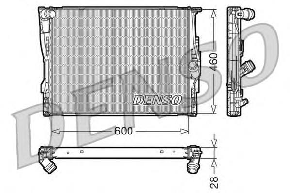 Radiador de esfriamento de motor DRM05110 Denso