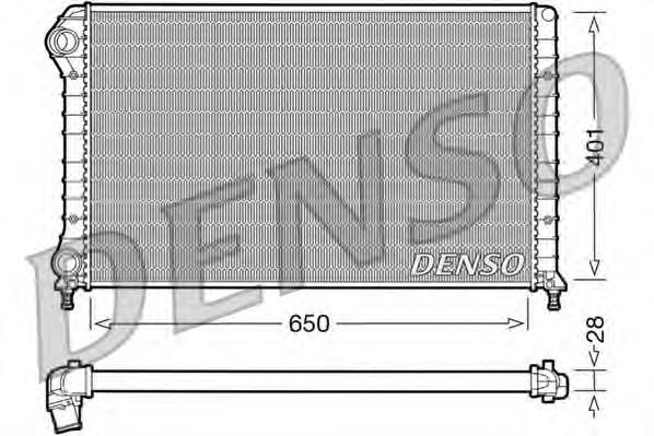 Купить DRM09061 Denso Радиатор водяной