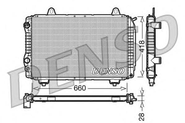 DRM09071 Denso radiador de esfriamento de motor