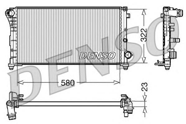 DRM09085 Denso radiador de esfriamento de motor