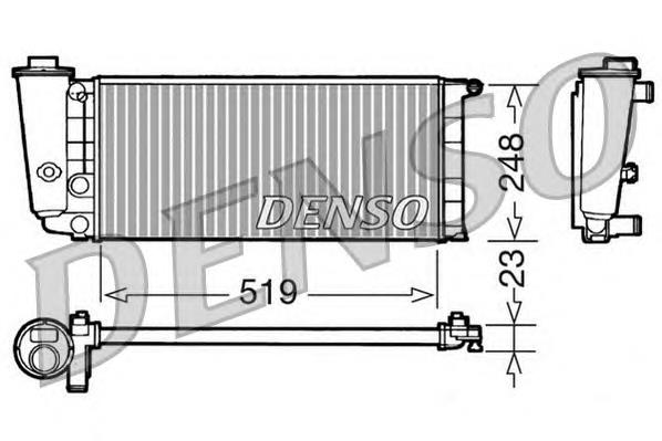 Radiador de esfriamento de motor DRM09080 Denso