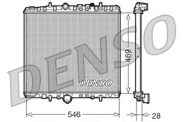 DRM07061 Denso radiador de esfriamento de motor