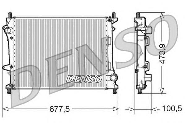 DRM09037 Denso radiador de esfriamento de motor