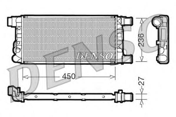 DRM09041 Denso radiador de esfriamento de motor