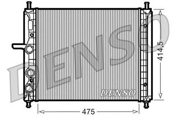 Radiador de esfriamento de motor DRM09034 Denso