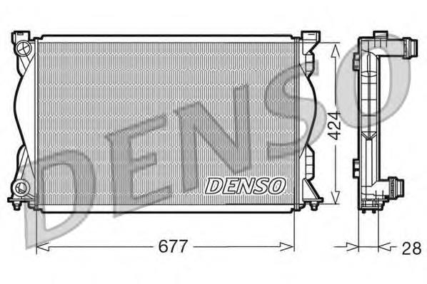 DRM02036 Denso radiador de esfriamento de motor