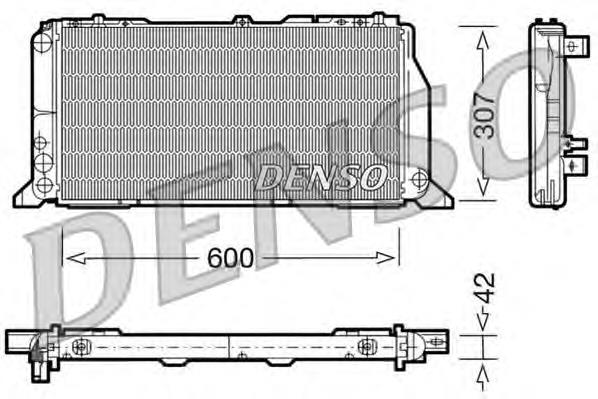 DRM02013 Denso radiador de esfriamento de motor
