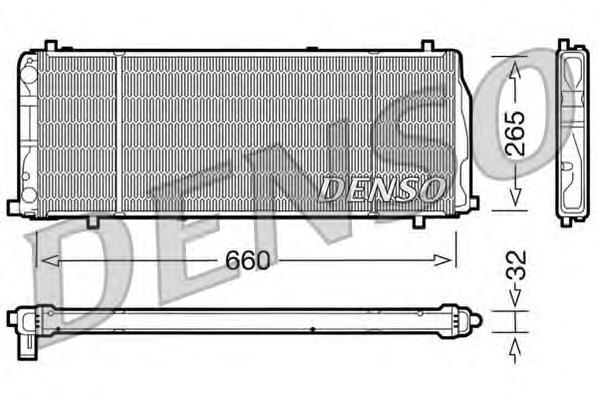 DRM02004 Denso radiador de esfriamento de motor