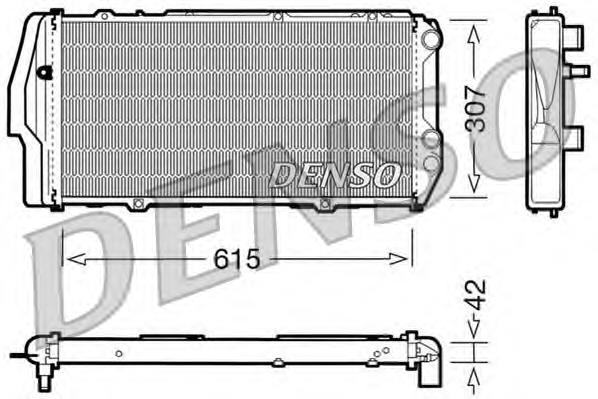 DRM02003 Denso radiador de esfriamento de motor