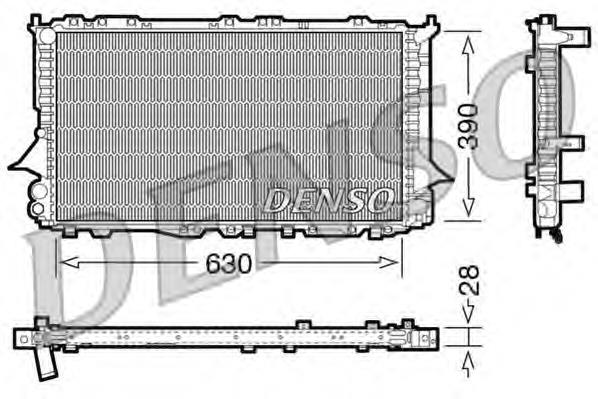 DRM02005 Denso radiador de esfriamento de motor