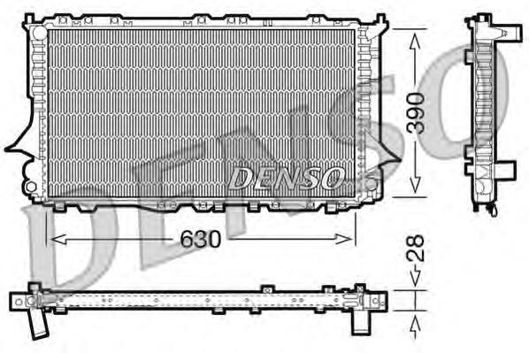 DRM02006 Denso radiador de esfriamento de motor