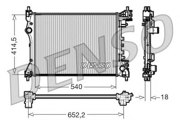 DRM01005 Denso radiador de esfriamento de motor